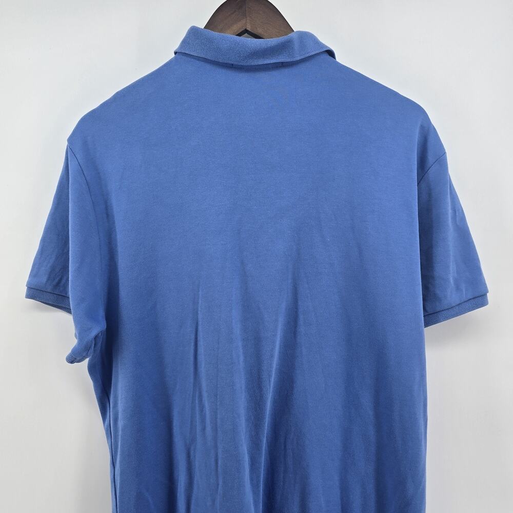 Polo Ralph Lauren Polo Shirt Mens L Large Light Blue Custom Fit Pony Logo Pique - Picture 7 of 8